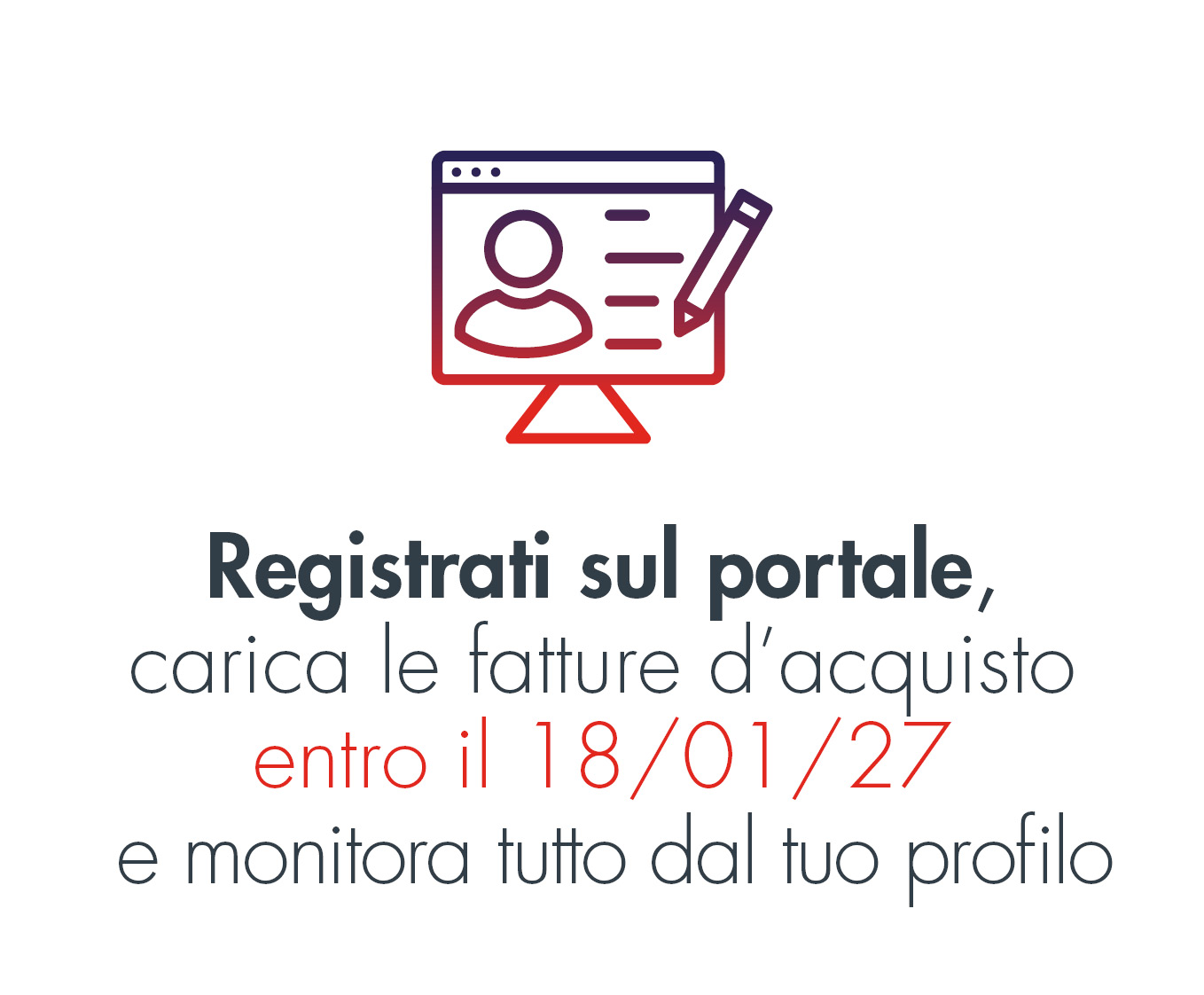 Registrati sul portale